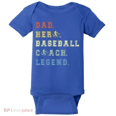 Baseball Coach Dad Gift Baby Bodysuit