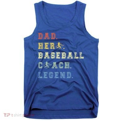 Baseball Coach Dad Gift Tank Top