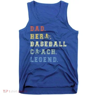 Baseball Coach Dad Gift Tank Top