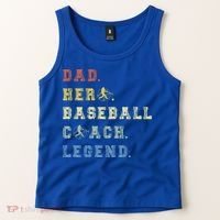 Baseball Coach Dad Gift Tank Top thumb 2