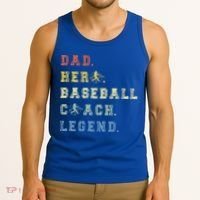 Baseball Coach Dad Gift Tank Top thumb 3