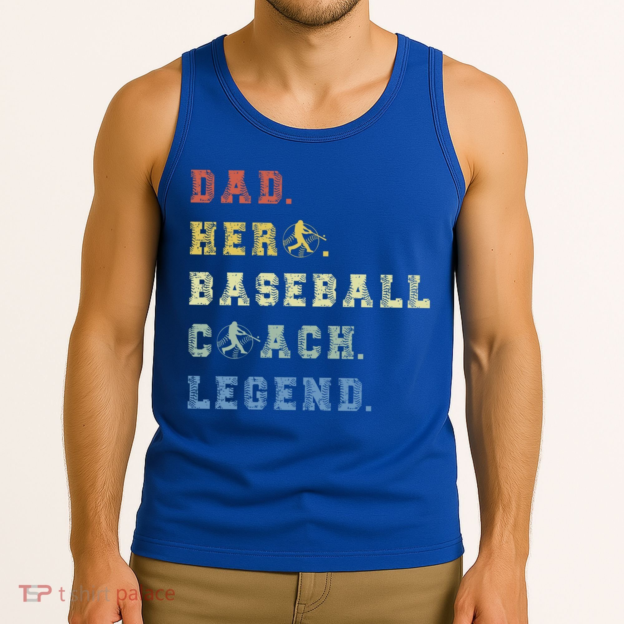 Baseball Coach Dad Gift Tank Top