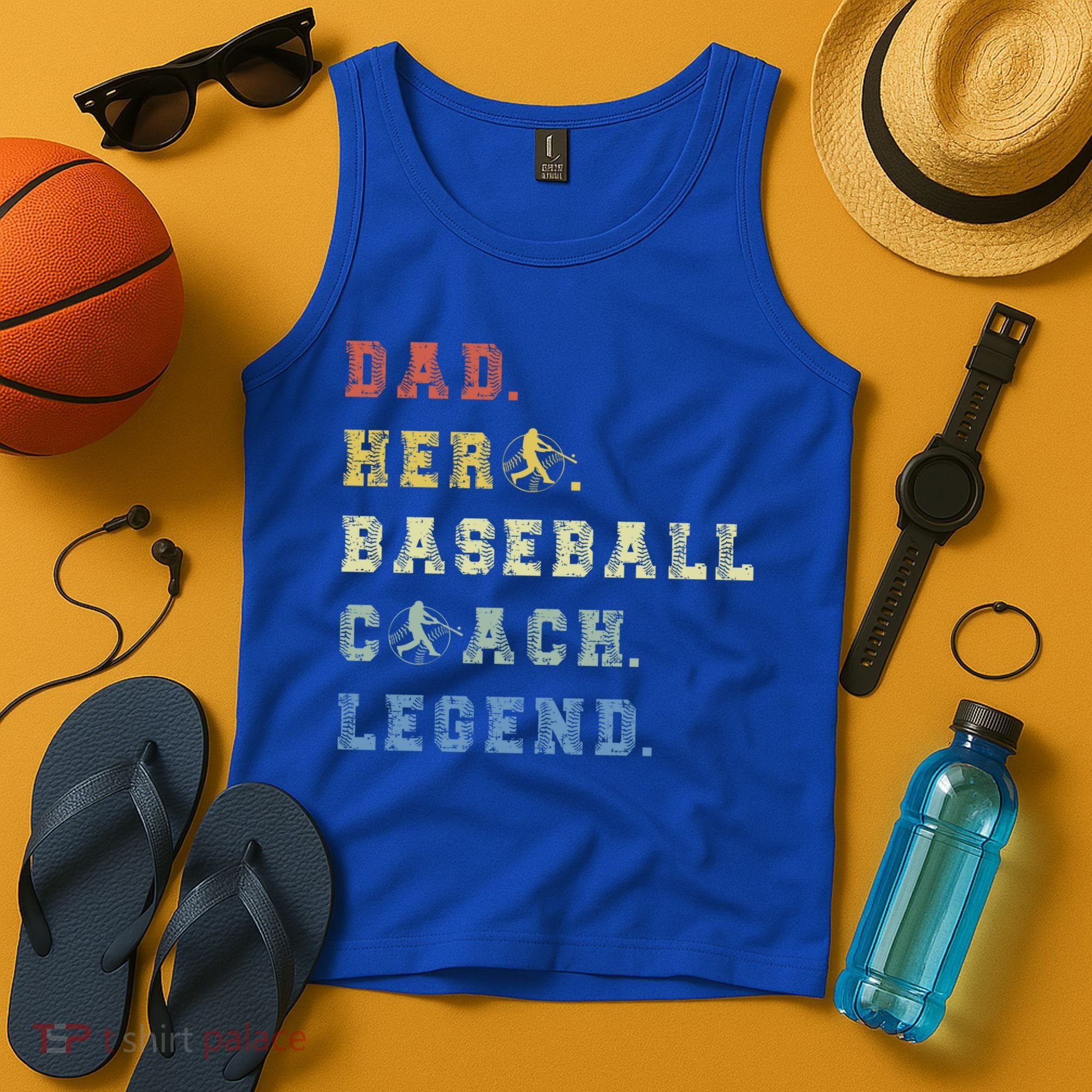 Baseball Coach Dad Gift Tank Top