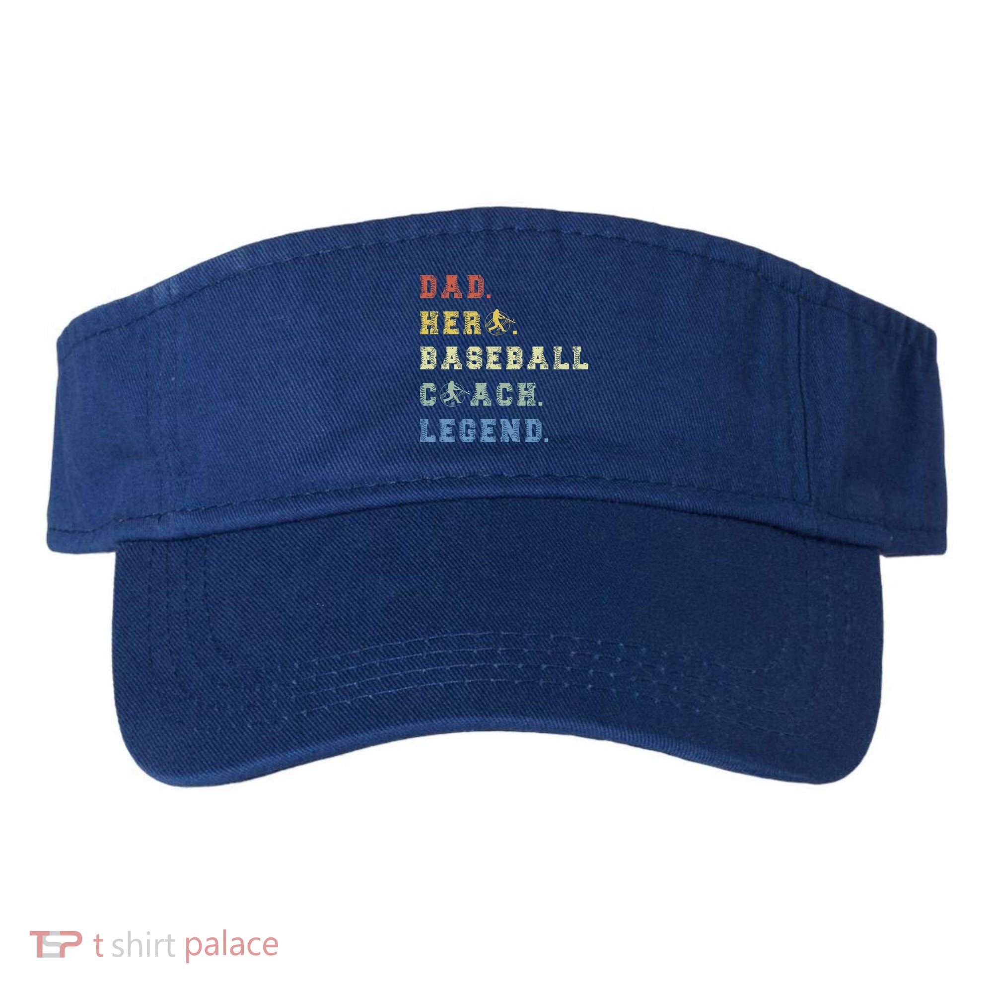 Baseball Coach Dad Gift Visor