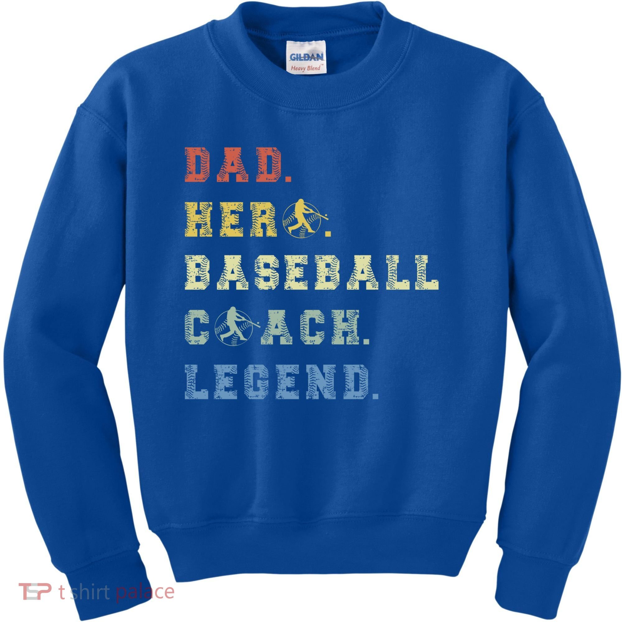 Baseball Coach Dad Gift Kids Sweatshirt
