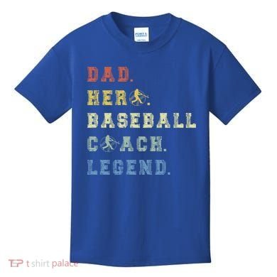 Baseball Coach Dad Gift Kids T-Shirt