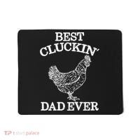 Best Cluckin' Dad Ever Gift Funny Father's Day Chicken Farm Gift Mousepad thumb 0