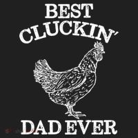 Best Cluckin' Dad Ever Gift Funny Father's Day Chicken Farm Gift Hat thumb 2