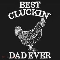 Best Cluckin' Dad Ever Gift Funny Father's Day Chicken Farm Gift Visor thumb 3