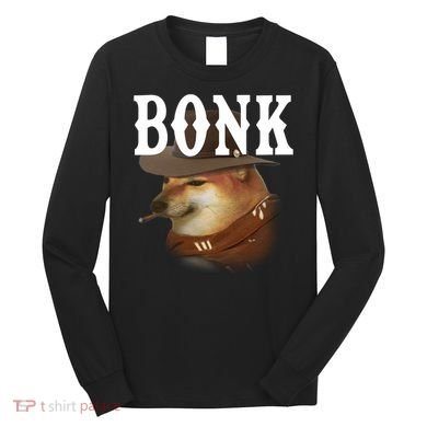 Bonk Cowboy Dog Long Sleeve Shirt