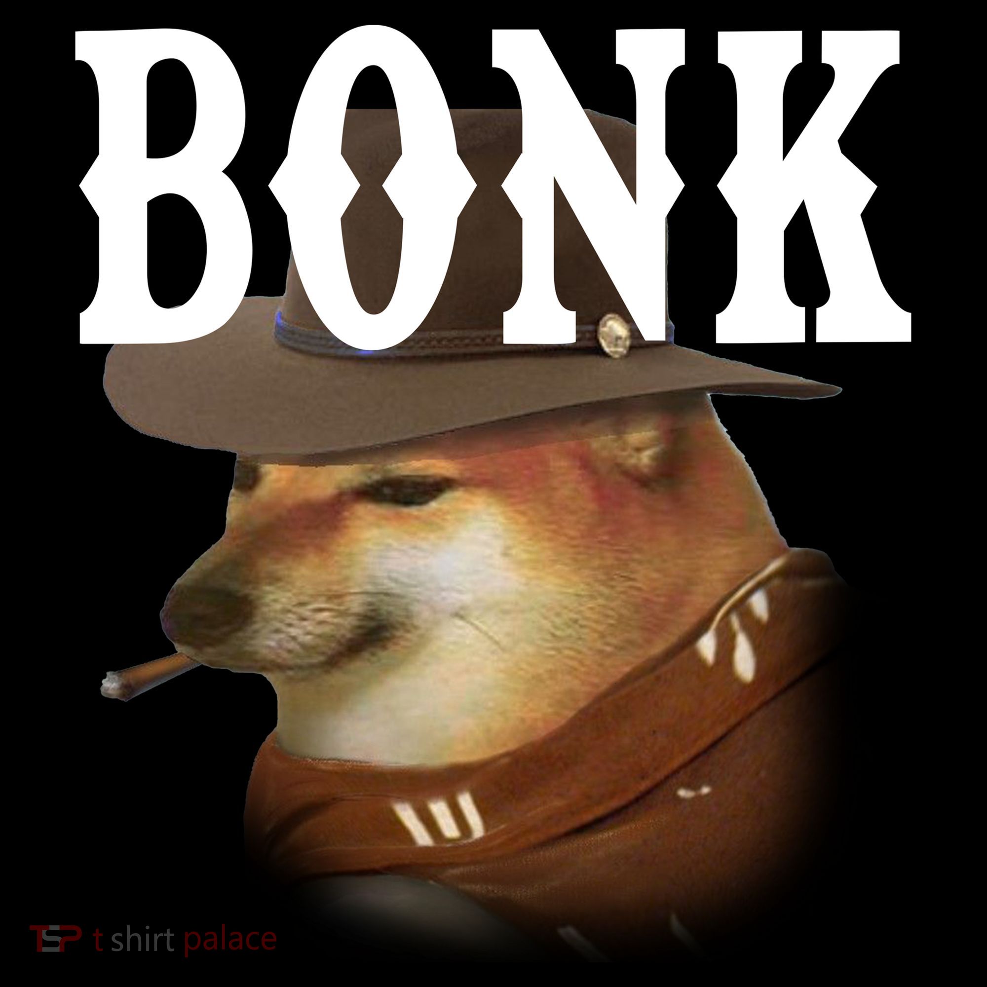 Bonk Cowboy Dog T-Shirt
