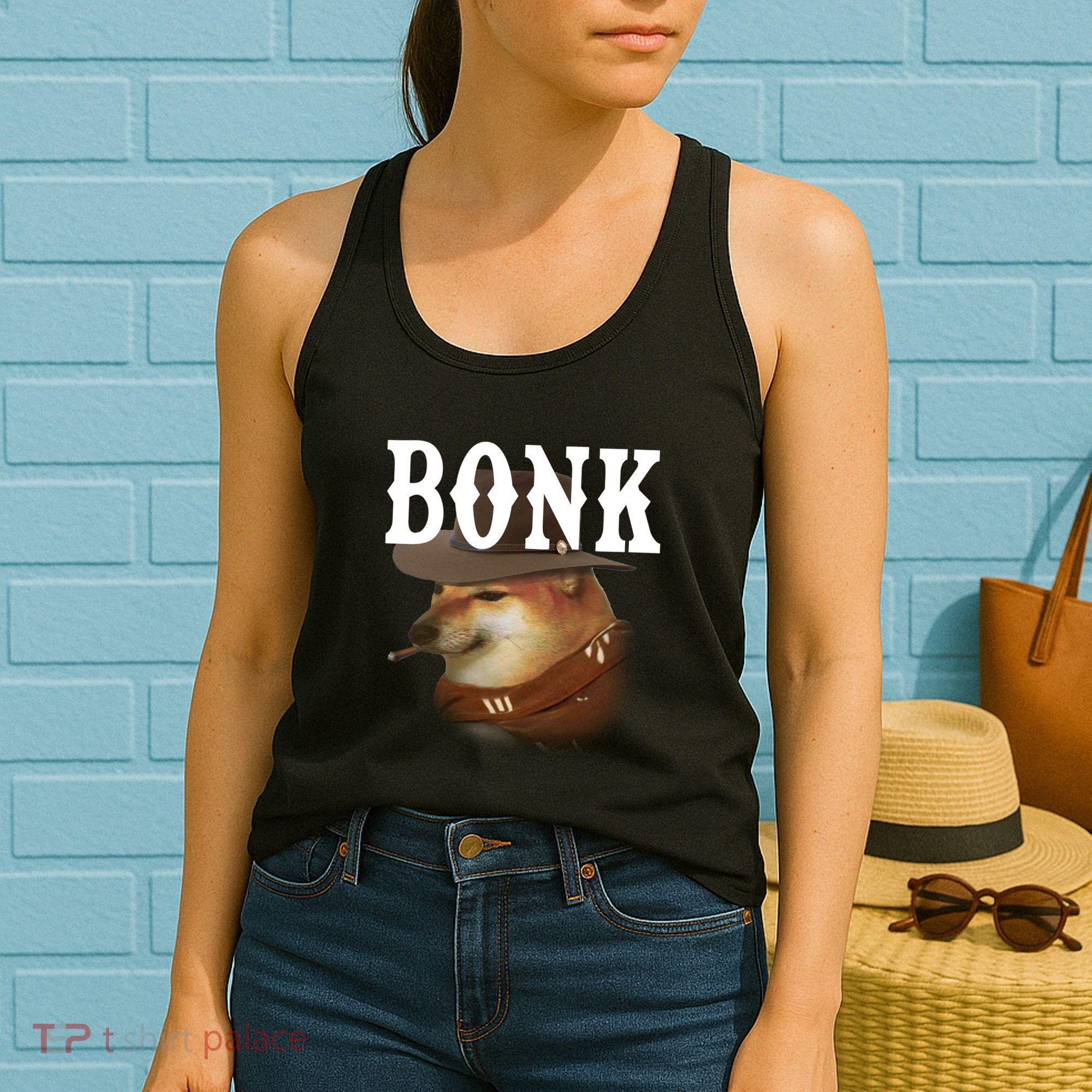 Bonk Cowboy Dog Women's Tank Top