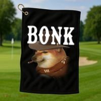 Bonk Cowboy Dog Golf Towel thumb 1