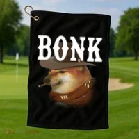 Bonk Cowboy Dog Golf Towel thumb 1