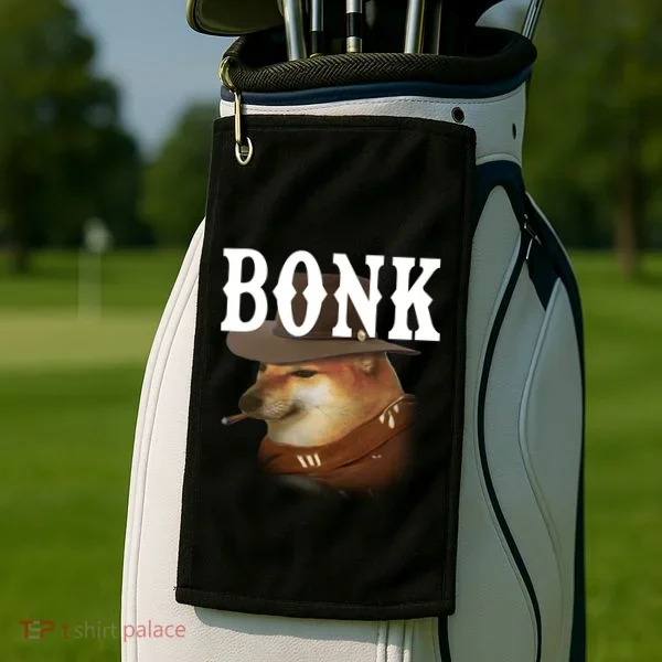 Bonk Cowboy Dog Golf Towel