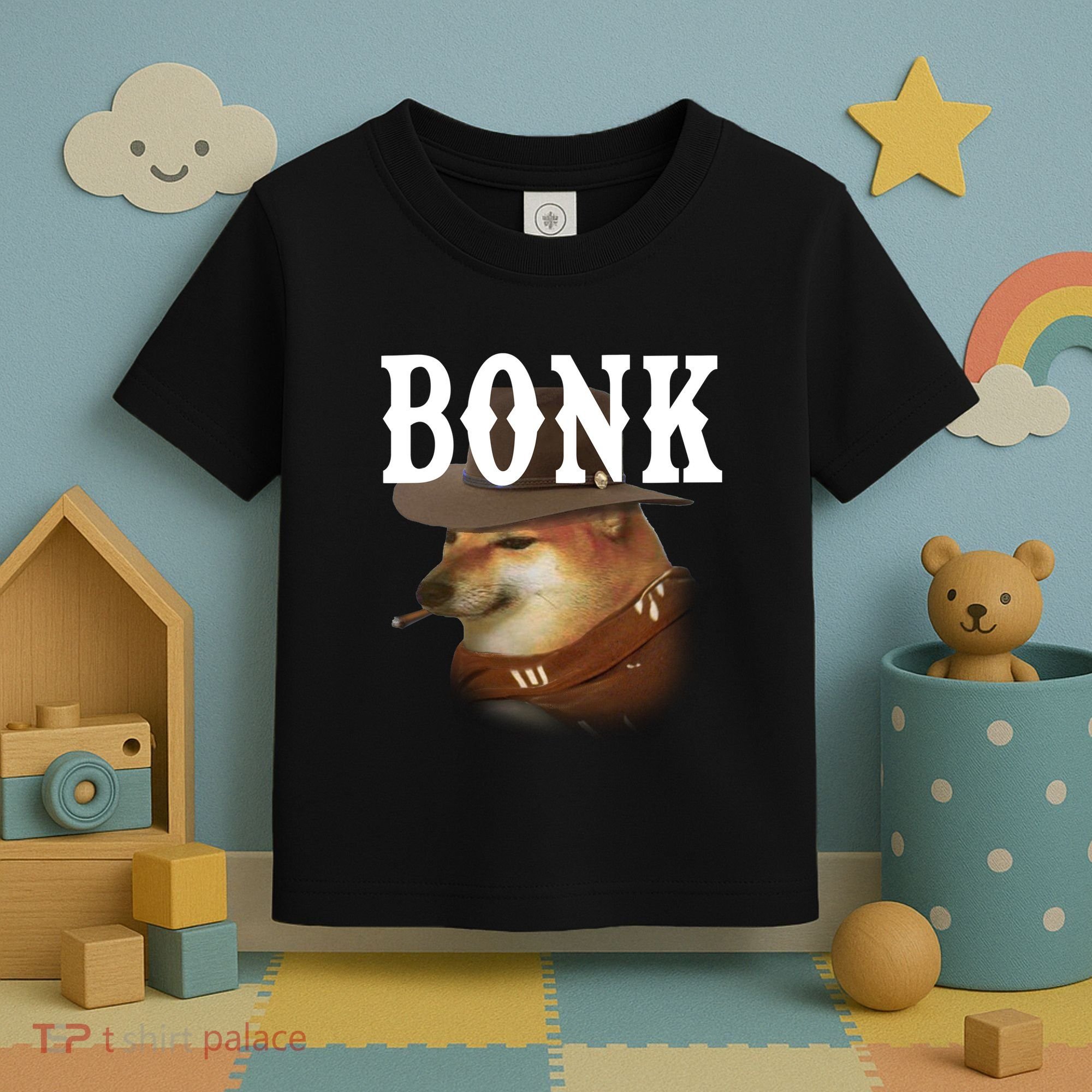 Bonk Cowboy Dog Toddler T-Shirt