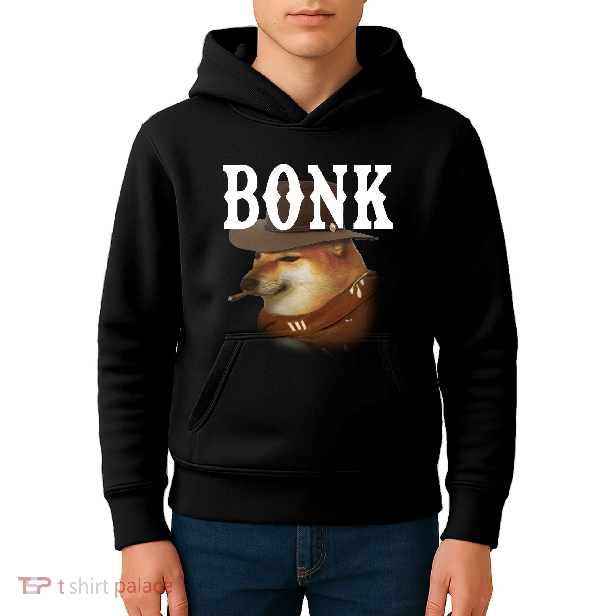 Bonk Cowboy Dog Kids Hoodie