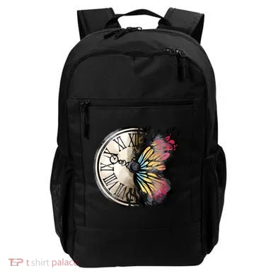 Butterfly Clock Design Backpack
