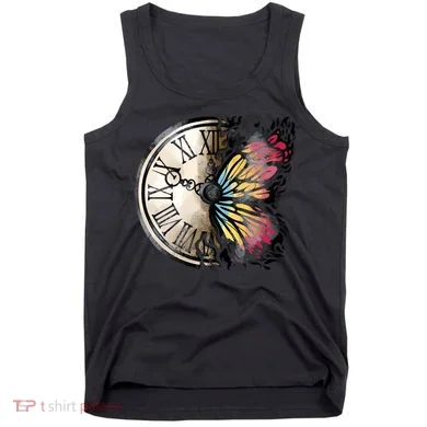 Butterfly Clock Design Tank Top