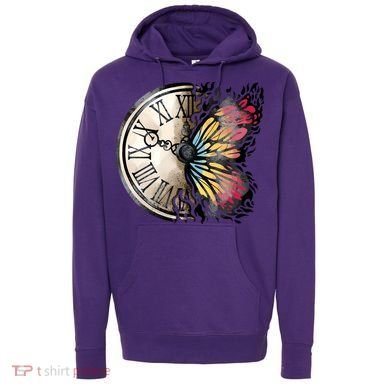 Butterfly Clock Design Hoodie