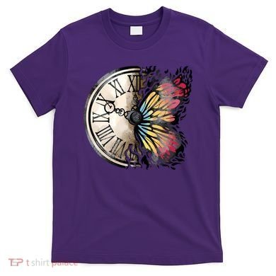 Butterfly Clock Design T-Shirt