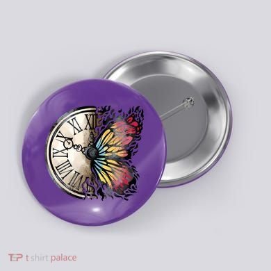Butterfly Clock Design Button