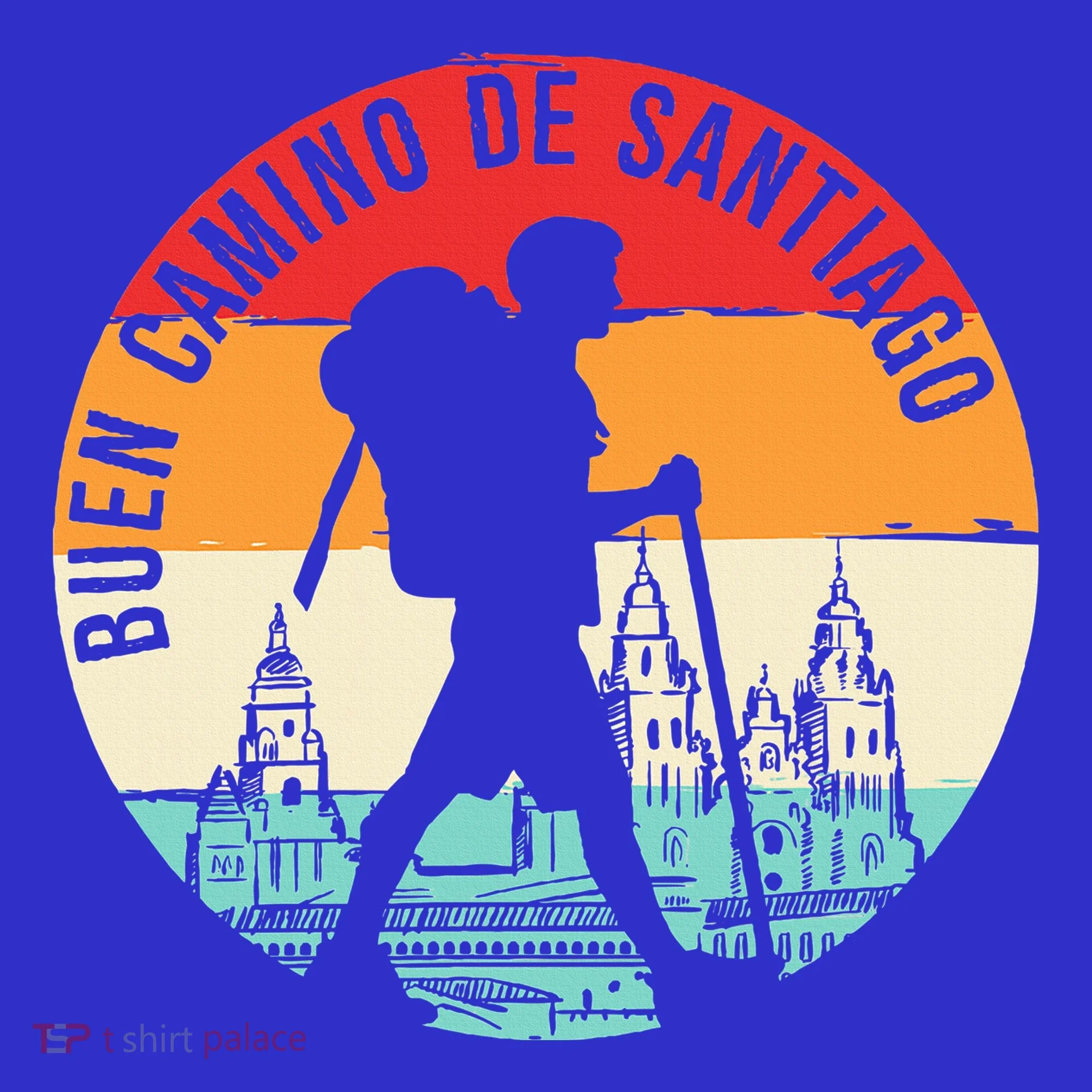 Buen Camino De Santiago De Compostela Button