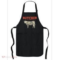 Butcher Cow Diagram Meat Lovers Steak Butchery Apron thumb 0
