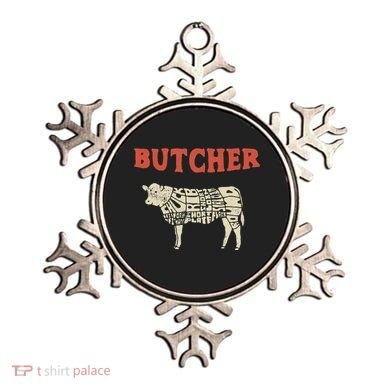 Butcher Cow Diagram Meat Lovers Steak Butchery Ornament