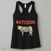 Butcher Cow Diagram Meat Lovers Steak Butchery Women's Tank Top thumb 3