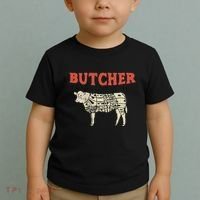 Butcher Cow Diagram Meat Lovers Steak Butchery Toddler T-Shirt thumb 2