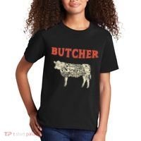 Butcher Cow Diagram Meat Lovers Steak Butchery Kids T-Shirt thumb 2