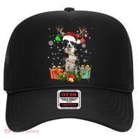 Border Collie Dog Tree Christmas Lights Ugly Xmas Sweater Gift Hat thumb 0