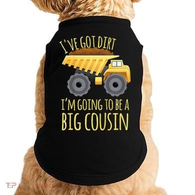 Big Cousin Digger Construction Design For Pregnancy Reveal Doggie Tank