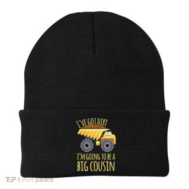 Big Cousin Digger Construction Design For Pregnancy Reveal Beanie