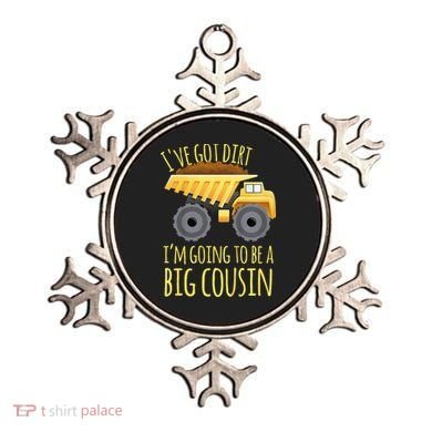 Big Cousin Digger Construction Design For Pregnancy Reveal Ornament