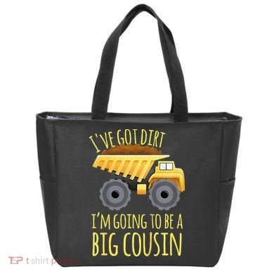 Big Cousin Digger Construction Design For Pregnancy Reveal Tote Bag