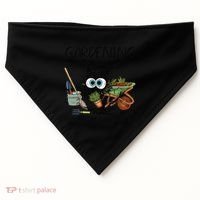 Black Cat Do Gardening Because Murder Is Wrong (1) USA-Made Doggie Bandana thumb 0