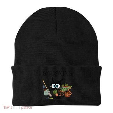 Black Cat Do Gardening Because Murder Is Wrong (1) Beanie