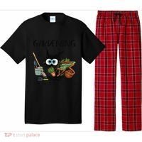 Black Cat Do Gardening Because Murder Is Wrong (1) Pajama Set thumb 0