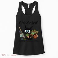 Black Cat Do Gardening Because Murder Is Wrong (1) Women's Tank Top thumb 0