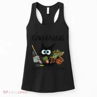 Black Cat Do Gardening Because Murder Is Wrong (1) Women's Tank Top thumb 0