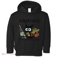 Black Cat Do Gardening Because Murder Is Wrong (1) Toddler Hoodie thumb 0