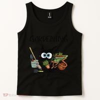 Black Cat Do Gardening Because Murder Is Wrong (1) Tank Top thumb 2