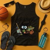 Black Cat Do Gardening Because Murder Is Wrong (1) Tank Top thumb 4