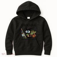 Black Cat Do Gardening Because Murder Is Wrong (1) Kids Hoodie thumb 0