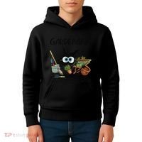 Black Cat Do Gardening Because Murder Is Wrong (1) Kids Hoodie thumb 4