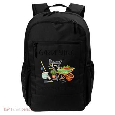 Black Cat Do Gardening Because Murder Is Wrong Backpack