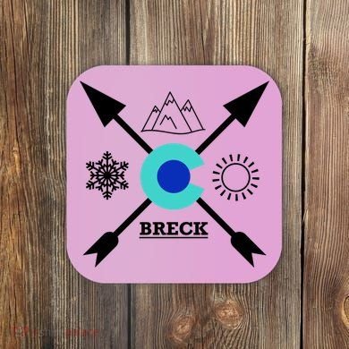 Breckenridge Colorado Directional Crewneck Gift Coaster