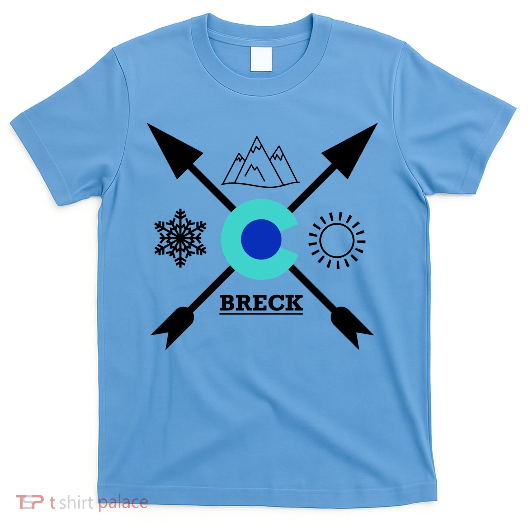 Breckenridge Colorado Directional Crewneck Gift T-Shirt